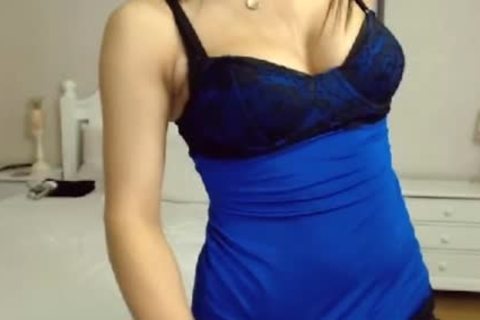 kinky brunette hair t-girl playgirl undresses Down And Jerks Off