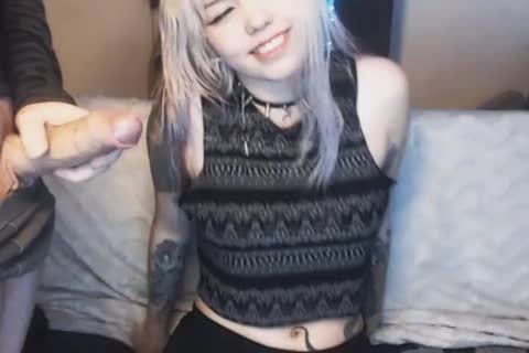 adorable blonde sweetie Slurps ladyboy 10-Pounder