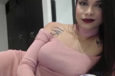 charming massive tits Ladyboy Teasing On webcam