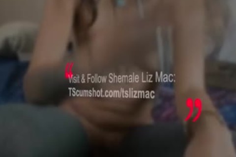 ebon shemale Jerks Monsterdick