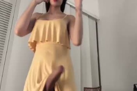 April Shows cute Dressed