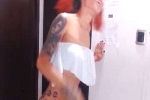 18yo Redhead ladyboy Teasing