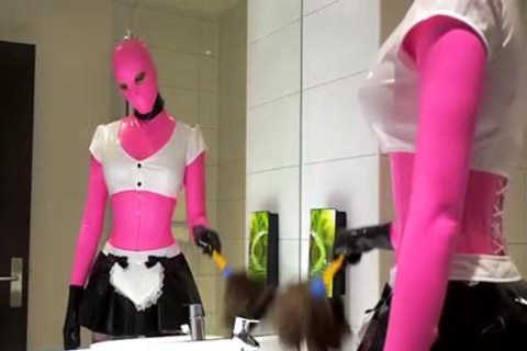 Latex Model boy - Hotel Maid Part 1