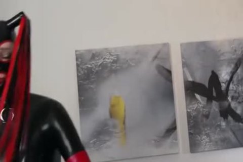 Latex joy With A tranny