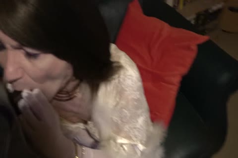 Sophie London: engulfing knob In White nylons And lingerie