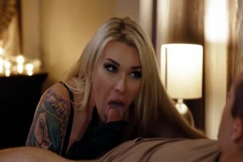 busty blond TS Dante Colle anal pounded By Dante Colle