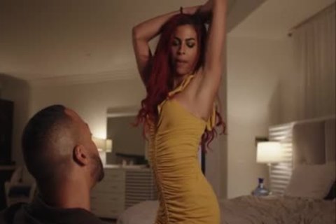 Tattooed sheboy gets Her taut butthole pounded By humongous black ramrod