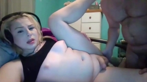 chubby Blond Ts Doggied And Enjoys A cook jerking