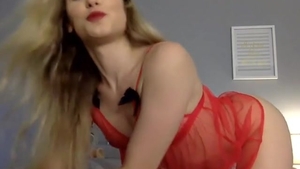 nice-looking blonde T gal cam a-hole