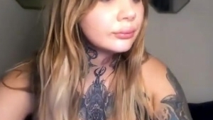 humongous marangos shemale With Full Tattoos Wanks Hard On webcam