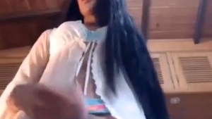 nice-looking ladyman latina Strokes Her Shecock